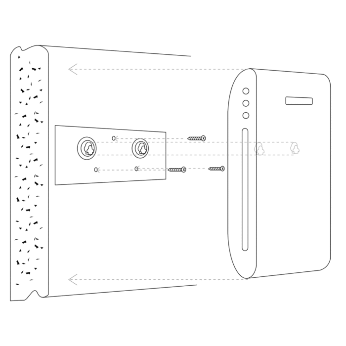 Wall Mounted DVD Player