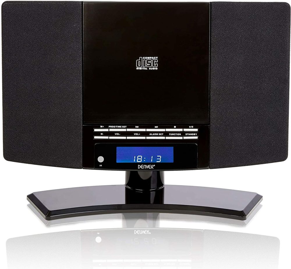 Denver MC-5220 MK2 CD Player Stereo - Wall Mountable, FM Radio, Clock Alarm & Remote - Image 3