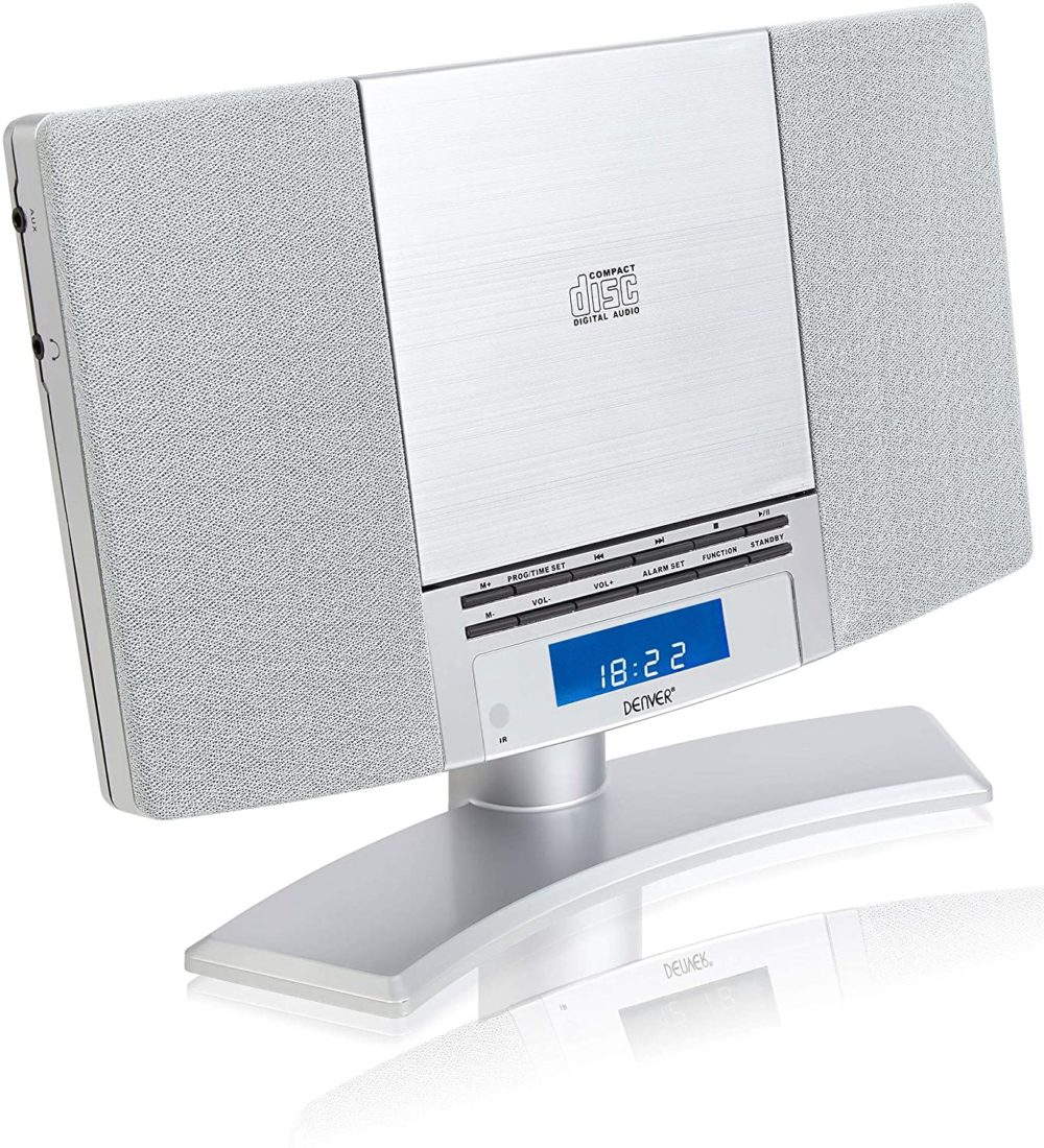 Denver MC-5220 MK2 CD Player Stereo - Wall Mountable, FM Radio, Clock Alarm & Remote - Image 7