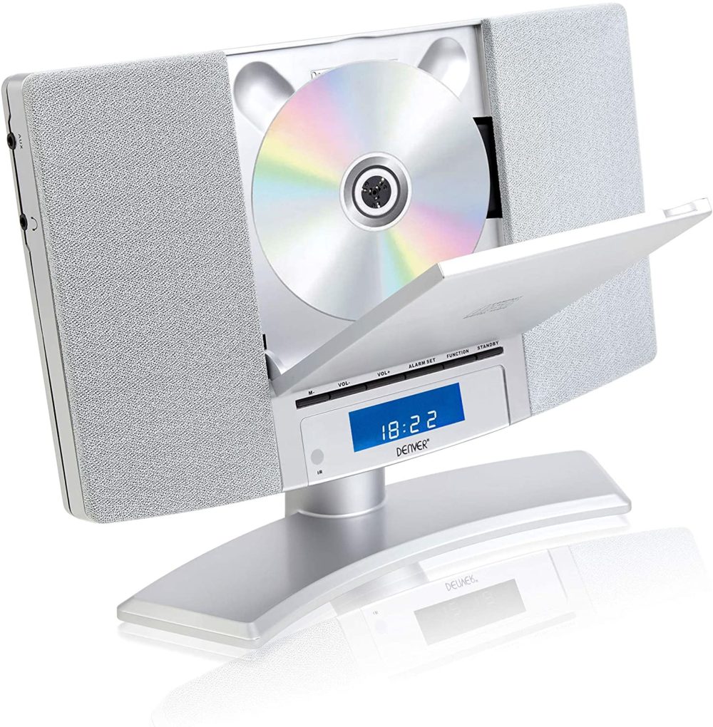 Denver MC-5220 MK2 CD Player Stereo - Wall Mountable, FM Radio, Clock Alarm & Remote - Image 8