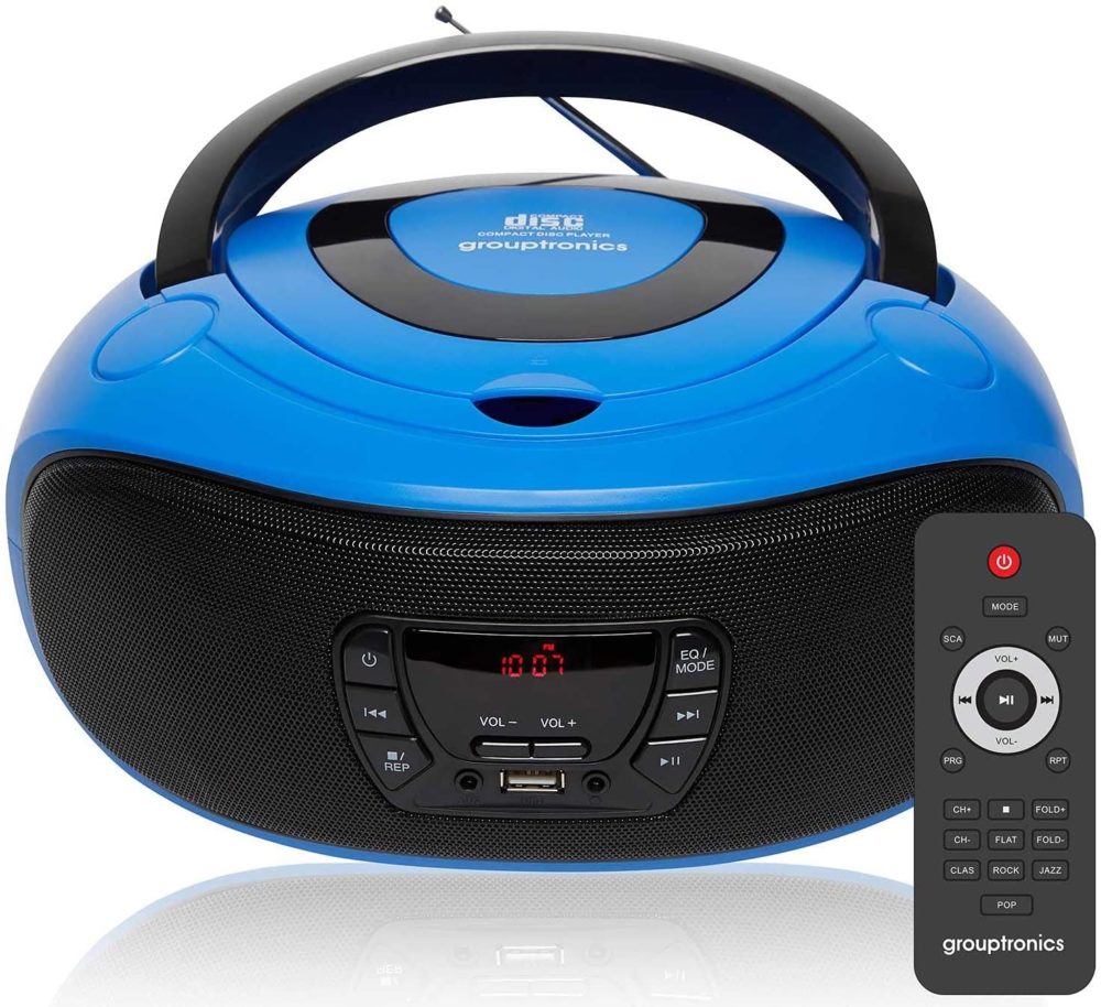 Grouptronics GTCDR-501DAB - DAB/DAB+ Portable Stereo CD Player BoomBox - With Remote Control, FM & DAB/DAB+ Radio, USB, AUX IN - Image 9