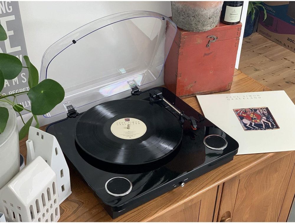 Denver VPL-210 Vinyl Record Player Turntable - Bluetooth, Record to MP3, USB or SD Card, Built In Stereo Speakers - Image 5