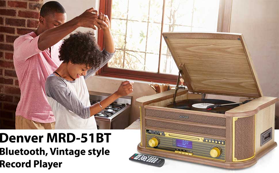 Denver MRD-51BT Retro vintage record player