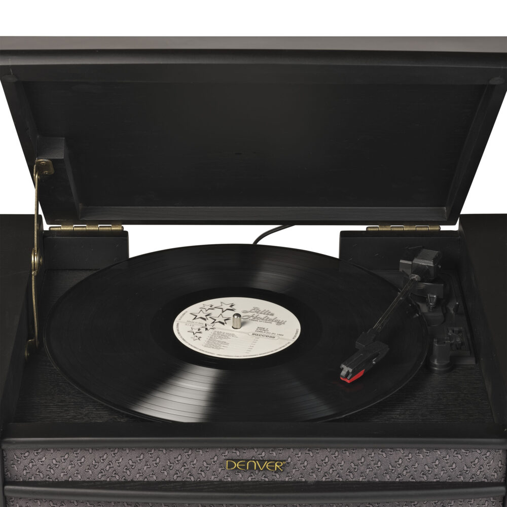 Denver MRD-51BT Record Player With Speakers - CD Player/DAB Radio/FM Radio/Bluetooth/Cassette Player/USB MP3 Playback - Image 18