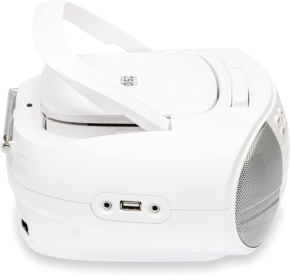 Denver TDC-280 DAB Portable CD Player And Cassette Player Boombox, CD Radio Player Clock And Dual Alarm FM Radio AUX IN USB - Image 8