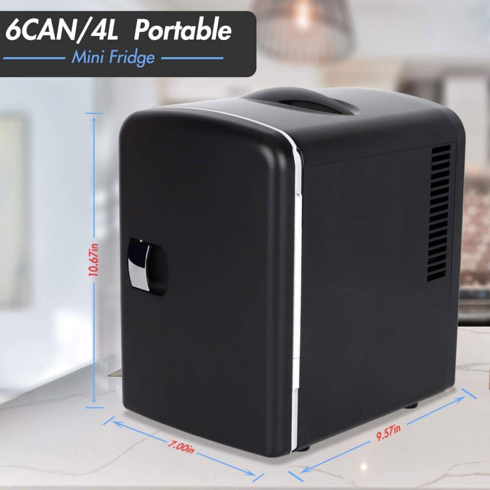 Denver MFR-400 Small Mini Fridge With UV Light Disinfection - 4 Litre/6 can – Skincare, Cosmetics, Makeup, Food or Drink Fridge - Image 13