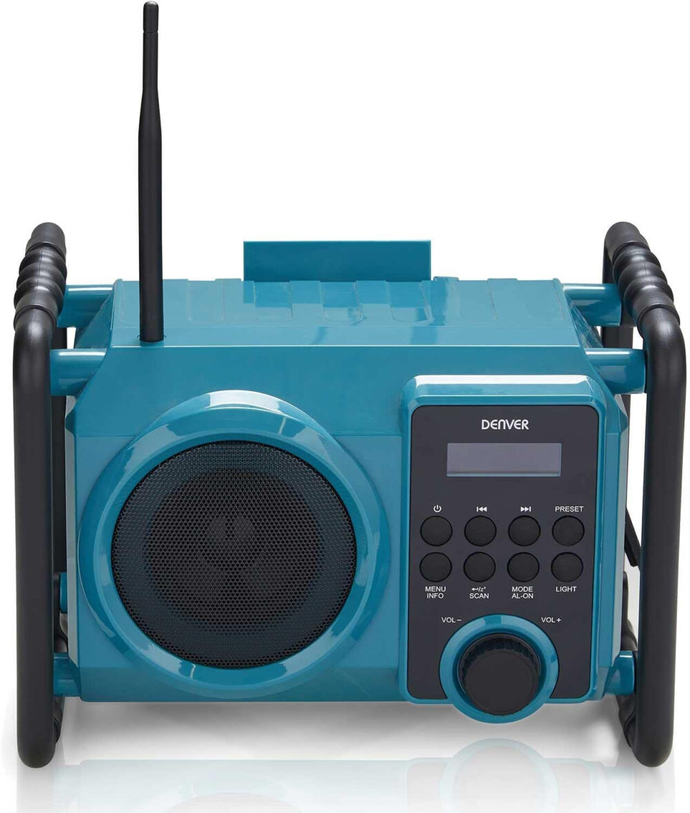 Denver WRD-50 Work Site Portable DAB Radio With Floodlight/Bluetooth/Splash Proof/Rechargeable/FM Radio/AUX IN - Image 5