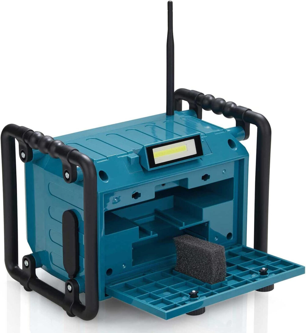 Denver WRD-50 Work Site Portable DAB Radio With Floodlight/Bluetooth/Splash Proof/Rechargeable/FM Radio/AUX IN - Image 2