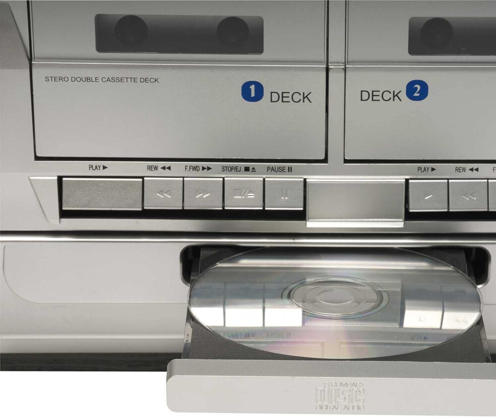 Denver MRD-166 DAB/DAB+ Record Player Turntable, Cassette Player, CD Player HiFi with USB Recording & Memory Card Reader - Image 2