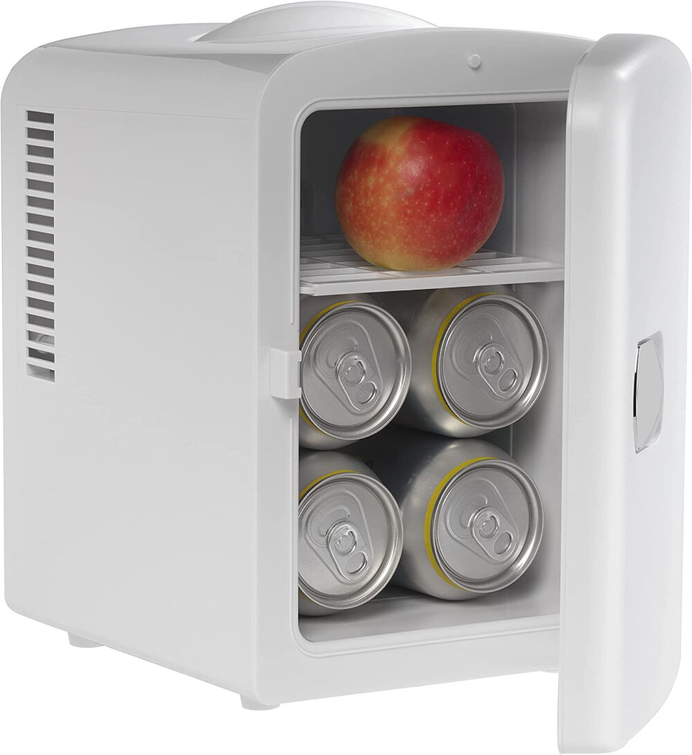 Denver MFR-400 Small Mini Fridge With UV Light Disinfection - 4 Litre/6 can – Skincare, Cosmetics, Makeup, Food or Drink Fridge - Image 7