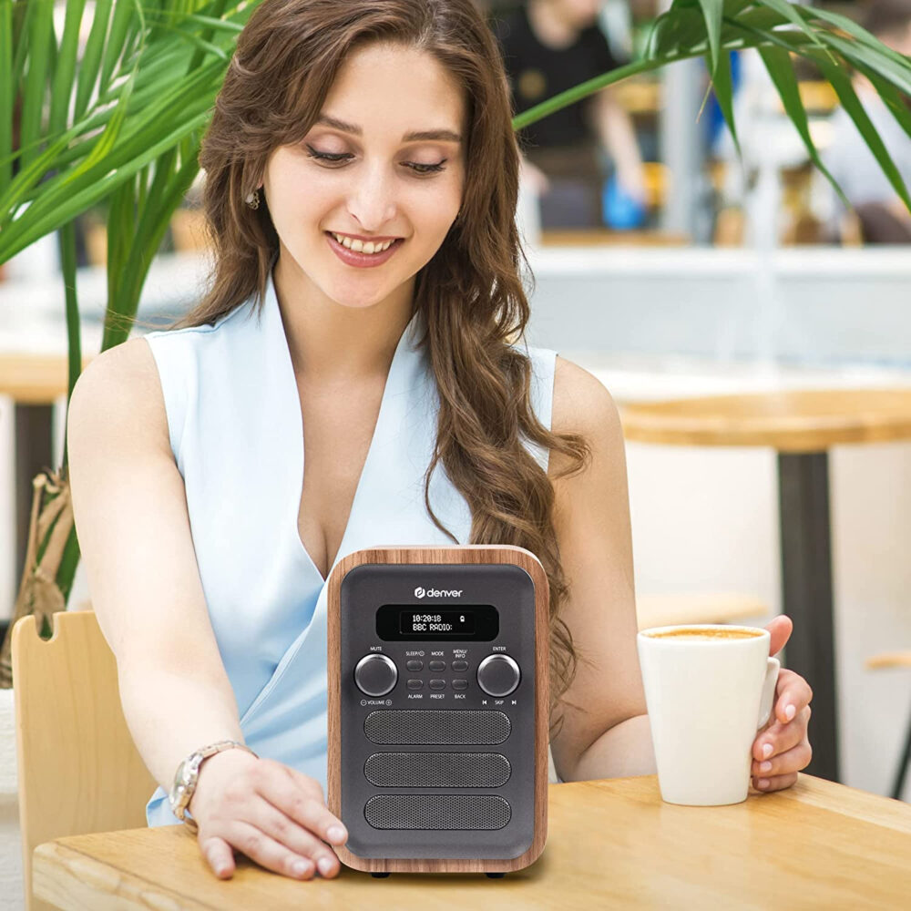 Denver DAB-48 Bluetooth DAB Radio With Remote Control - Mains Powered – Bluetooth Radio Speaker – Alarm Clock - Image 14