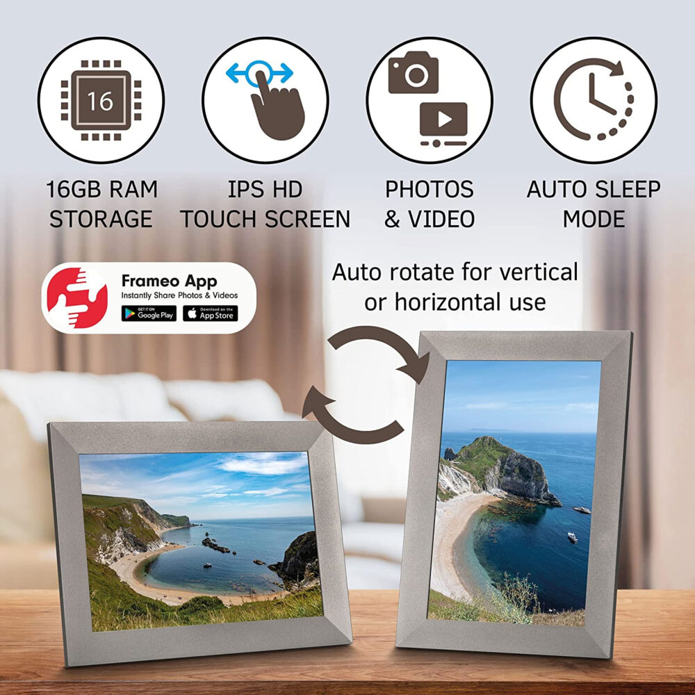 Grouptronics UK Gallery10 WiFi 10" Touch Screen Digital Photo Frame - Send Photos/Video to Frame Via App Worldwide - Image 11