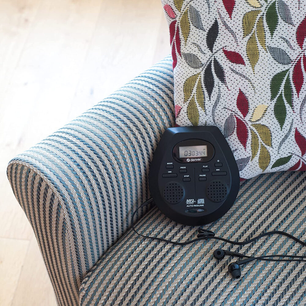 Denver DMP-395 Portable CD Player With Speakers - MP3 & Audio Book Support, 40 Second Antishock & Resume - Image 18
