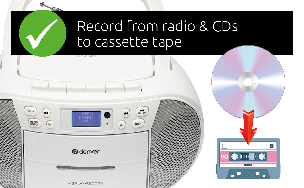 Record from CD to tape