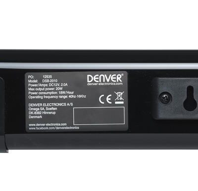 Denver DSB-2010MK3 Sound - HDMI-ARC, Bluetooth, TV 3wisemonkeys with For Bar & Equaliser USB